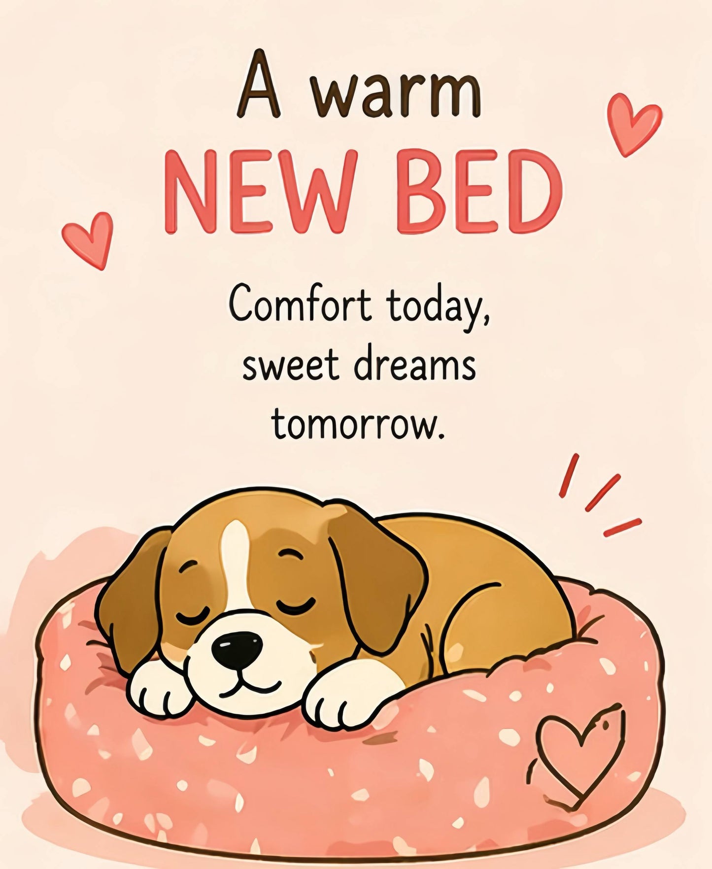 New Bed donation card